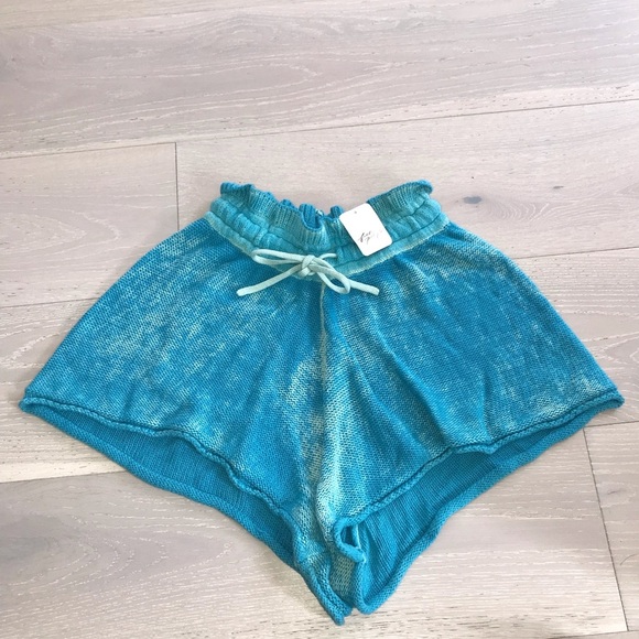 NWT Free people summertime blues knit shorts SZ XS - Picture 2 of 6